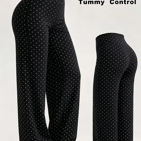 High-Waisted Wide Leg Pants, High Stretch Slim Fit Straight Leg Pants, Perfect for Sports and Casual Daily Wear, Comfortable and Stylish, Bottoms