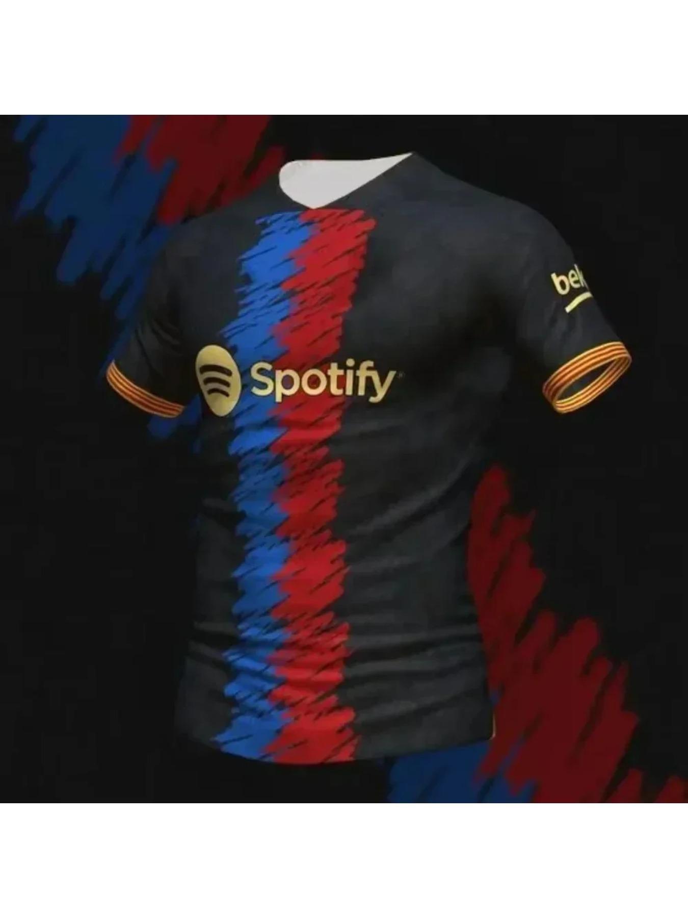 Summer Barcelona Special Edition Football Jersey Men Women's Comfortable Breathable Quick Drying Motorcycle Training T-shirts