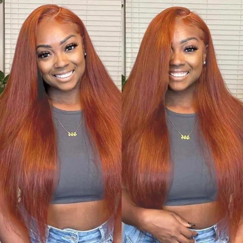 Bling Hair Red Brown(Ginger) 13x4/6 Brazilian Body Wave Lace Front Human Hair Wigs 33# Colored Pre Pucked 7x5 Glueless Wigs TikTokShopBlackFriday