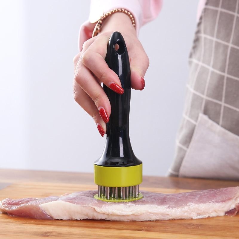 Stainless Steel Meat Tenderizer Needle Steak BBQ Kitchen Cooking Tool