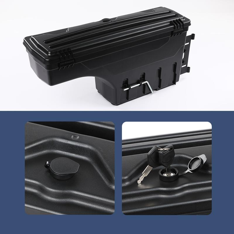 CROSSDESIGN Truck Bed Storage Tool Box Fit For 2019-2021 Dodge Ram 1500 Swing Case Left side&Right side High quality ABS composite material Storage Box CROSSDESIGN Truck Bed Storage Tool Box Fit For 2019-2021 Dodge Ram 1500 Swing Case Left side&Right side High quality ABS composite material Storage Box