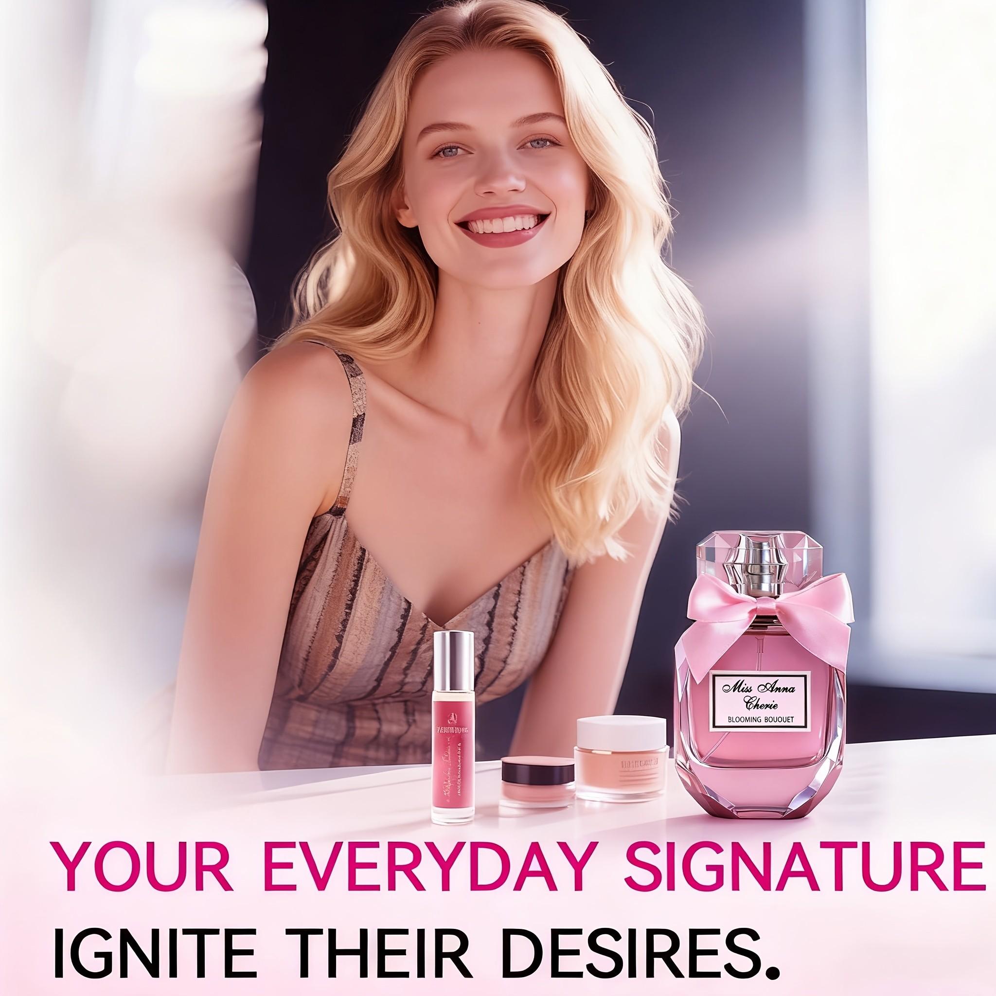 Women's Perfume, 15% Fragrance Concentration, Long-Lasting Scent, Floral Top Notes, Fruity Base Notes, Essential for Girls, Portable Size