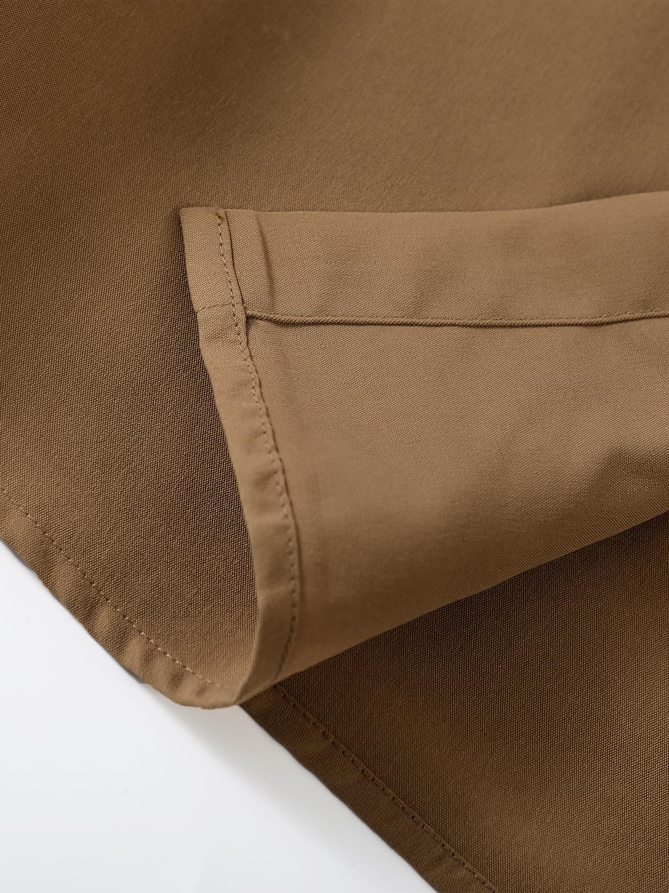 【Plus Size】 Men's Plaid Print Button Front Shirt & Drawstring Waist Pants Set, Regular Fit Casual Checked Long Sleeve Collared Top & Pocket Trousers, Men's Spring & Fall Clothes, Men's 2 Piece Set, Longsleeves Menswear