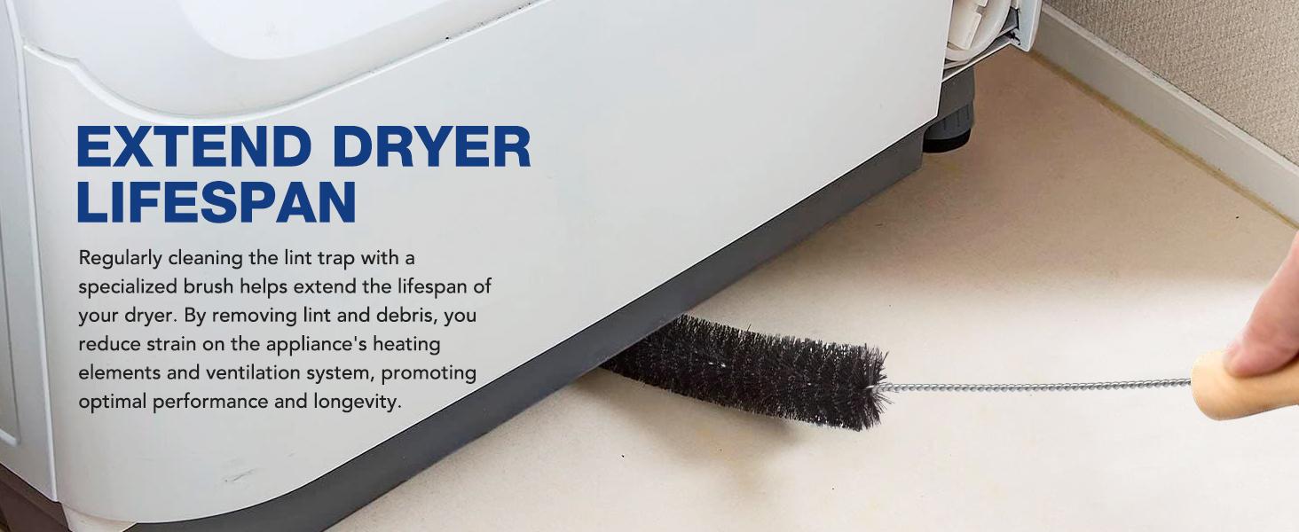 2 Pieces Dryer Vent Cleaner Kit VacuumAttachment with Brush -Multiple Combinations V1 Lint Remover Power Washer and Vacuum Hose Quickly RemovesLint home care