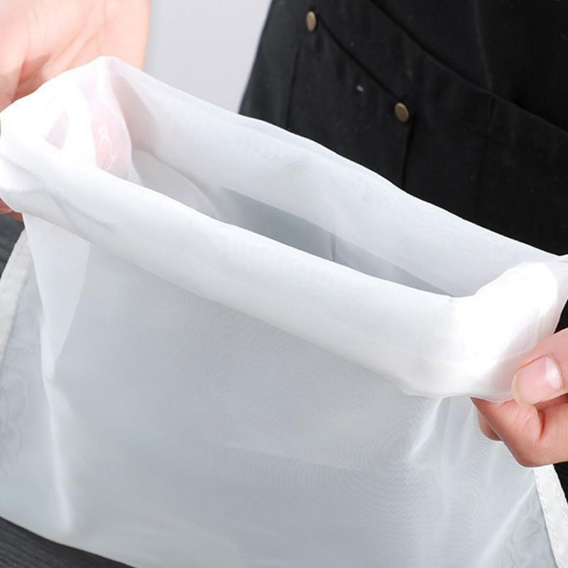 2pcs 100 Mesh Kitchen Soy Milk Filter Bags, Ultra-Fine Mesh Home Juice Wine Filter, Vegetable Fruit Strainer, Kitchen Tool