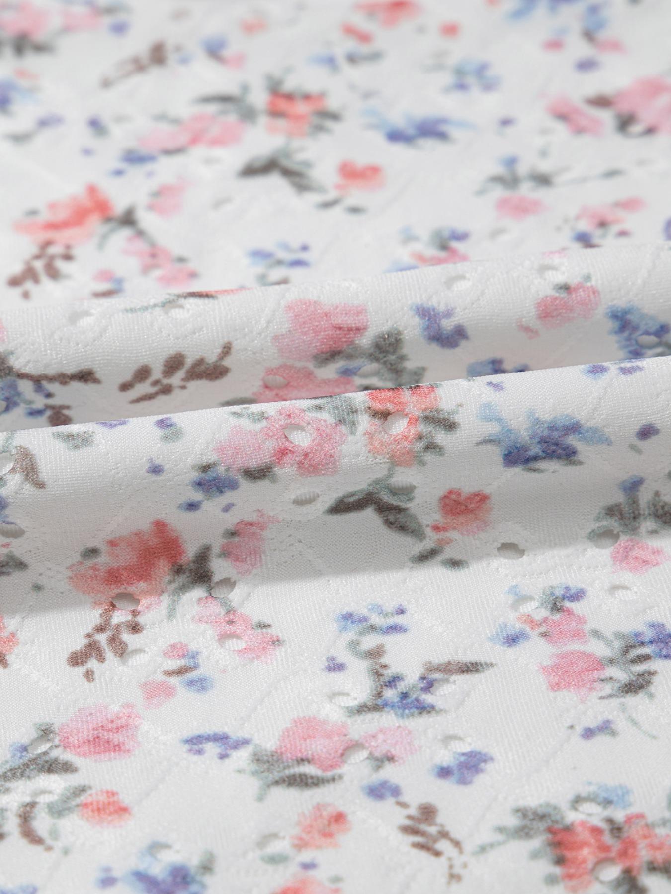 Women's Floral Print Cami Bodysuit, Fitted Casual Sleeveless Bodysuit for Spring & Fall, Boho Ladies Clothes for Daily Wear, Summer Clothes Women, Tank Tops, Bohemian Womenswear