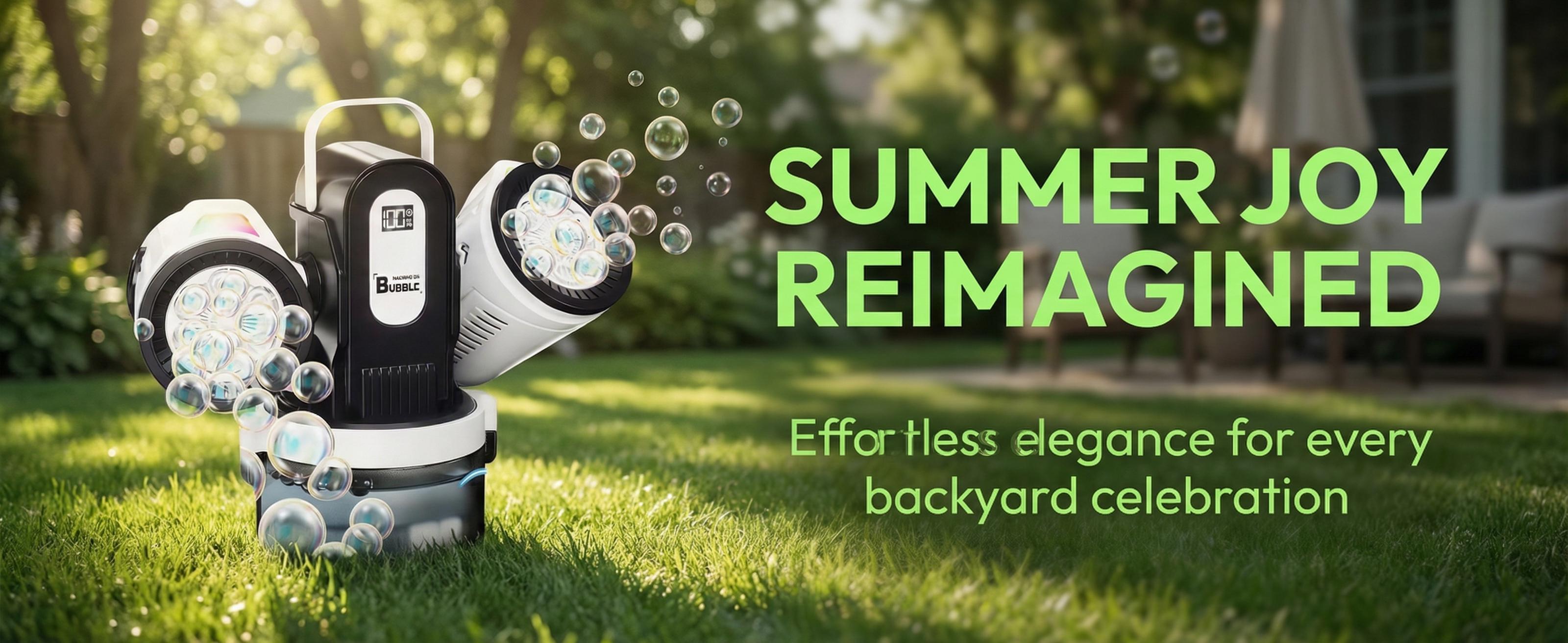 Dual-Head Remote Control Bubble Machine RGB Lights Rechargeable  Rotation Large Bubbles 50ML Concentrate Makes 500ML For Weddings Parties Camping Proposals Festivals Gift For Kids Ages 3+