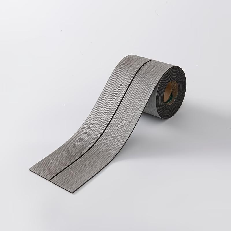 Self-Adhesive Baseboard Molding Trim Strip, Wood Grain Design, Easy Peel & Stick Floor Transition Strips for Walls, Doors, Ceilings, Floors