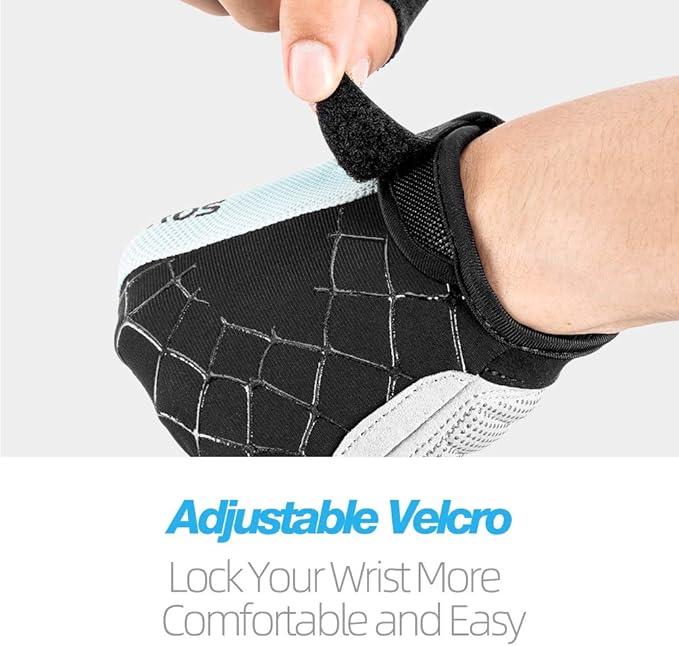 ROCKBROS Cycling Gloves for Men Mountain Bike Gloves Bicycle Gloves SBR Pad Anti-Slip Road Riding Gloves for Spring, Autumn Breathable Sports Gloves