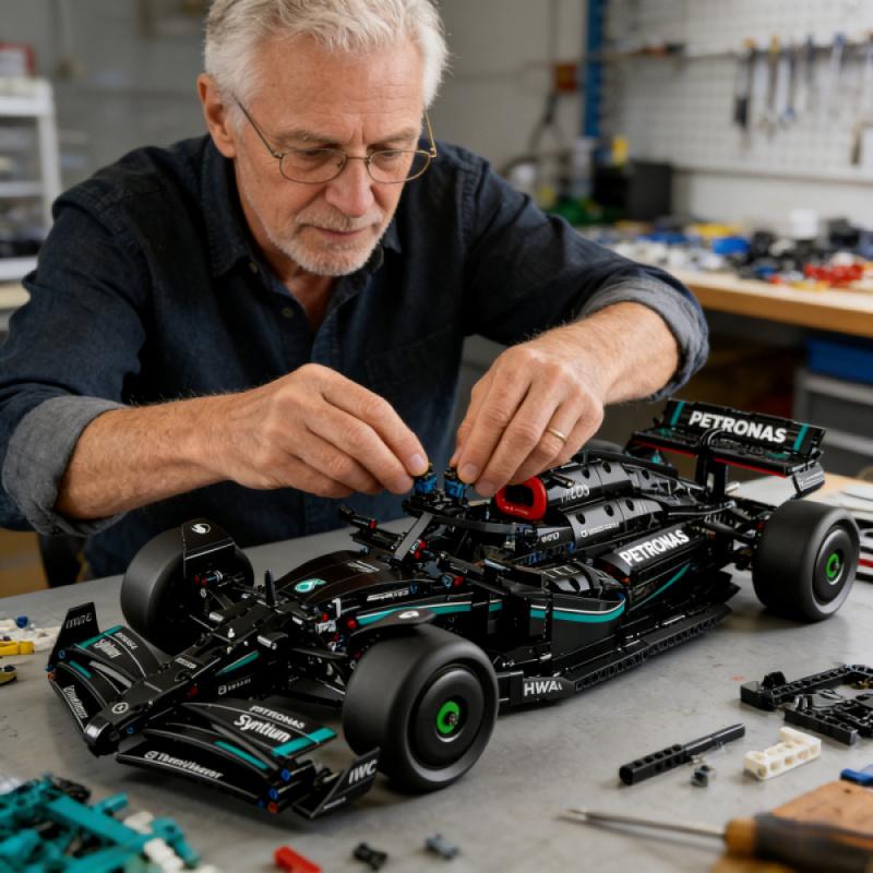 2026 New 1,642 pieces: technical 1:8 scale Formula  car building block set ;  MOCvehicle construction toy; birthday gift and enthusiasts  Build Your Dream  Car  supercar racing car boy's holiday gift High-Speed Racing Car Assembly Toy