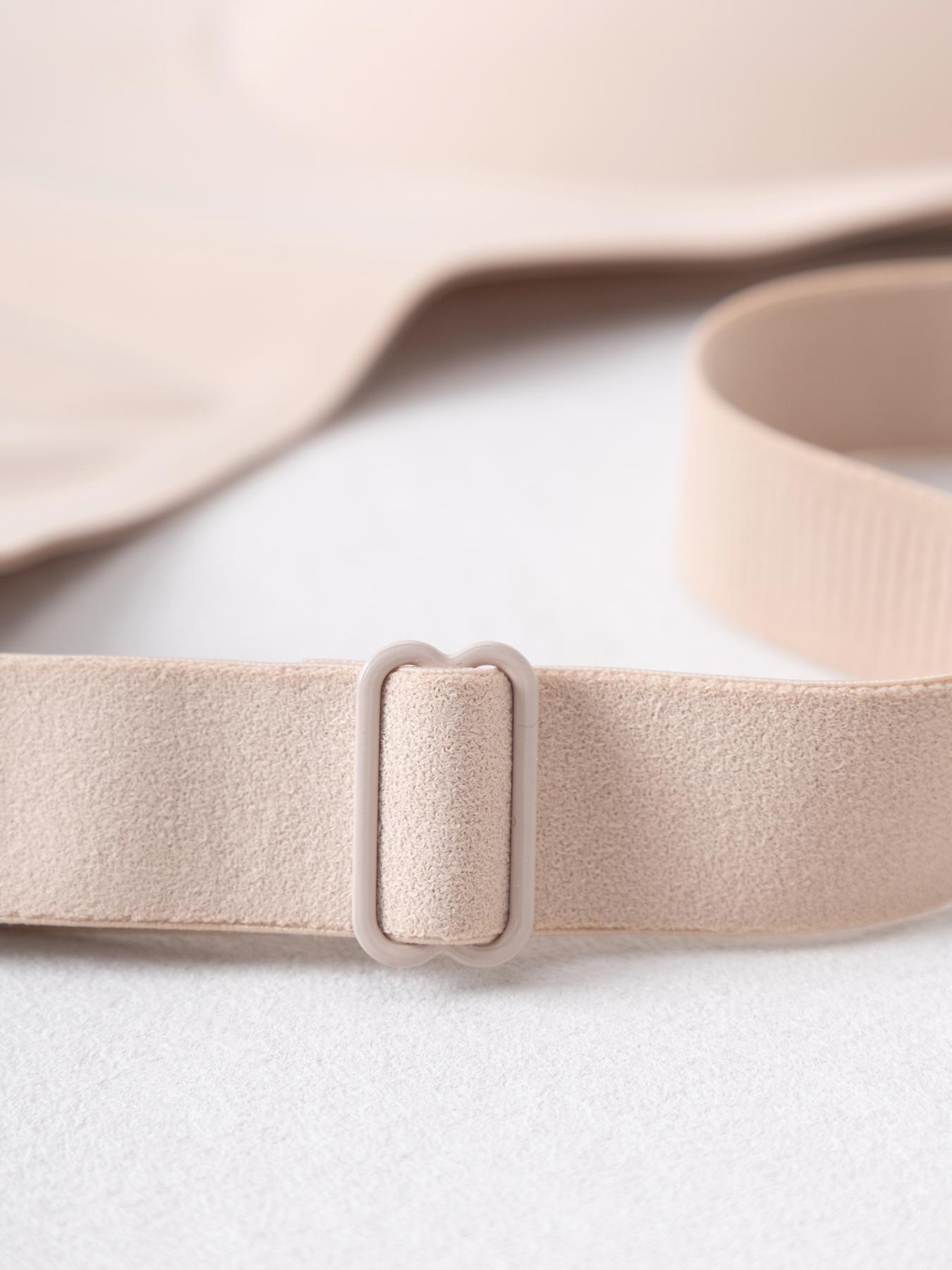 4 piece set solid color women's Wireless seamless bras with hook and adjustable straps, no underwire support for a gathered back, comfortable, breathable, skin-friendly, soft, daily casual sexy lift underwear