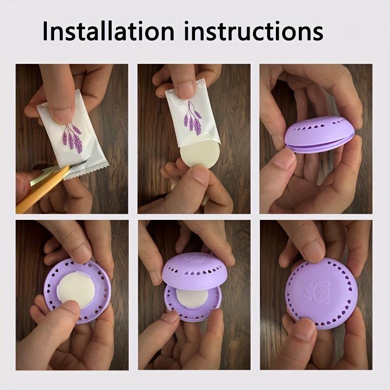 Adhesive Solid Air Freshener, Bathroom Deodorizer, Bedroom Closet Car Home Toilet Fragrance, Long-Lasting Scent, Easy to Use