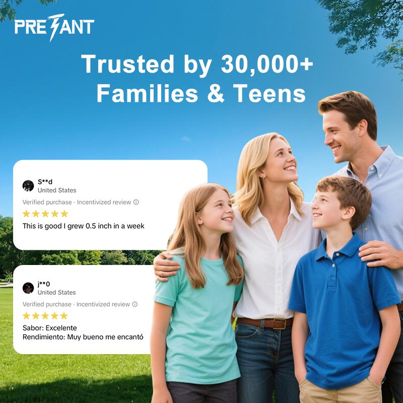 2025PRETANT Growth Support Capsules – Natural Nutritional Formula with Calcium for Bone Strength & Development | Daily Wellness Supplement