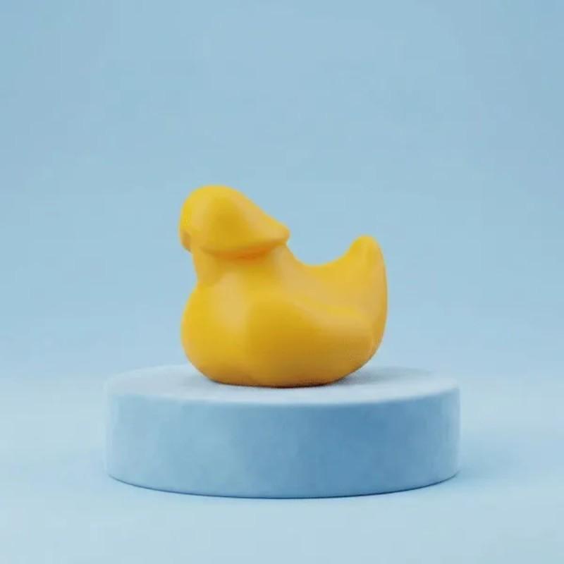 Mini Duck Family Micro Landscape Set, 5 Pieces Interchangeable Parent-Child Queue, Ideal for Miniature Scenery, Journal Decoration, Desk Accessories