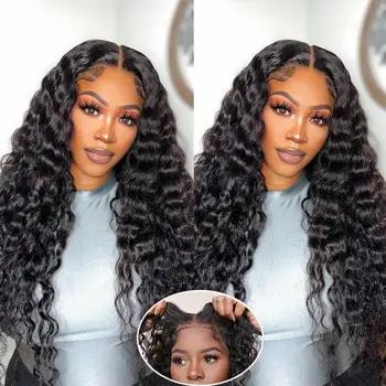 Bling Hair Curly Wigs Glueless Wig Human Hair Ready To Wear  Water Wave Pre Cut 5x5 6x4 Closure Lace Front Wig 13x4 Deep Wave Lace Frontal Wigs