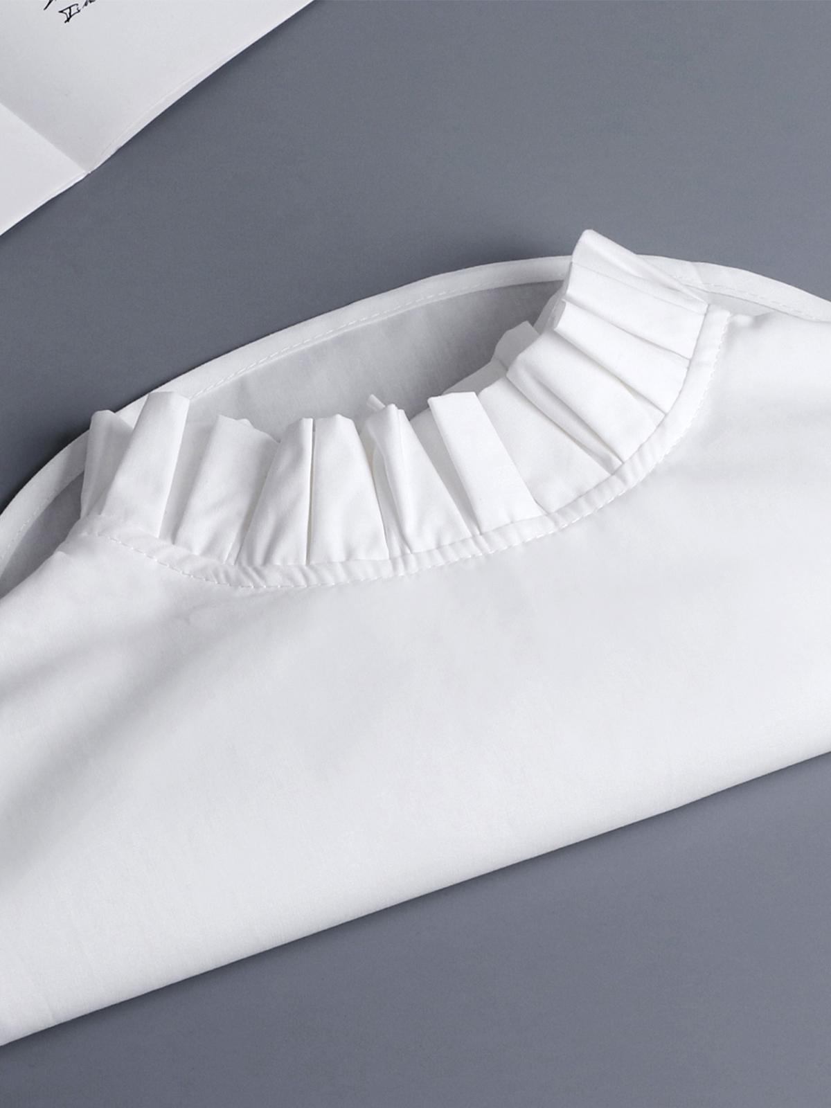 White detachable collar Simulated Collar For Decorating Cotton Jacquard European Lace Half Collar Shirt Dickey Collar fakes Collar Shirt For Women