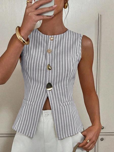 Women’s Casual Striped Long Sleeve Top, Stylish and Comfortable Design, Perfect for Everyday Wear and All Seasons