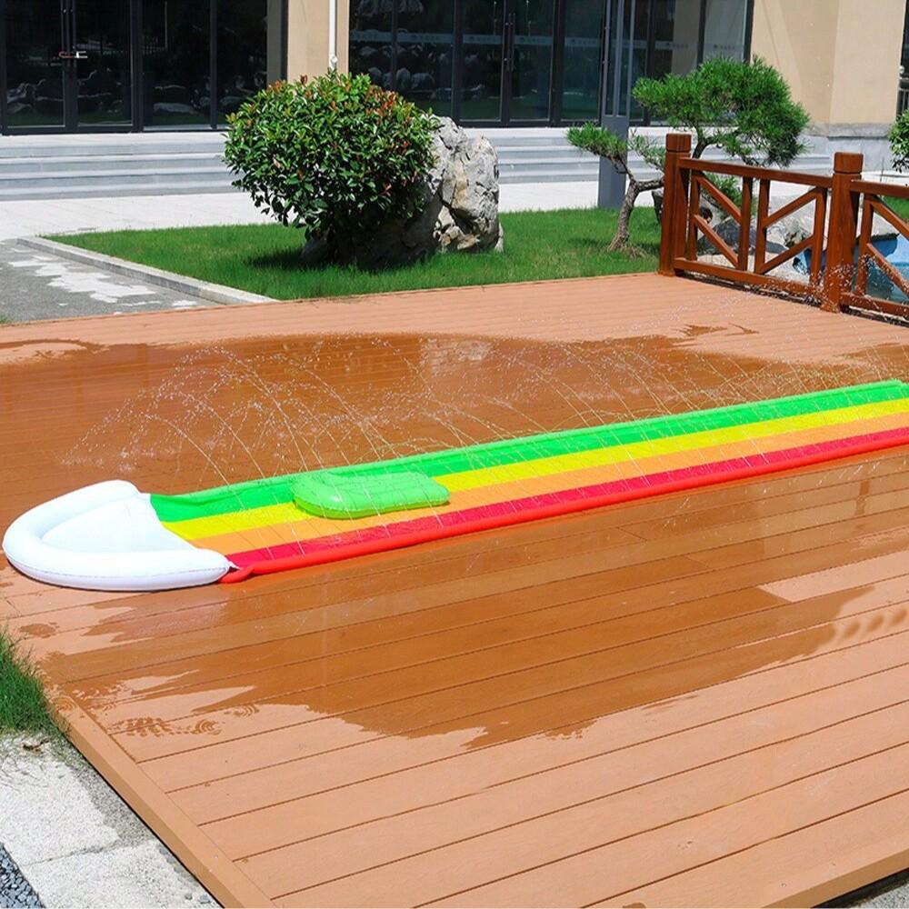 Inflatable Water Slide, New Playful Surfboard, Outdoor Single and Double Person, PVC Spray Water Slide, 1 Piece