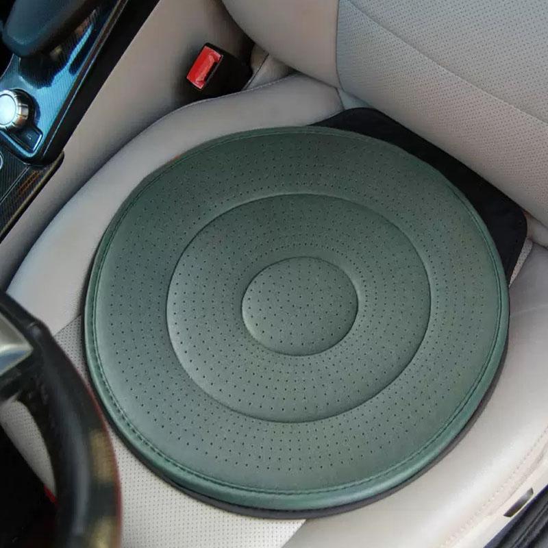 Rotating Car Seat Cushion, 360° Full Rotation, 53x40cm, an Ti-Slip Seat Pad, Moisture-Wicking Cushion, Ergonomic Support, for Driver, SUV, Truck, Elderly, Senior, Travel, Commute, Automotive