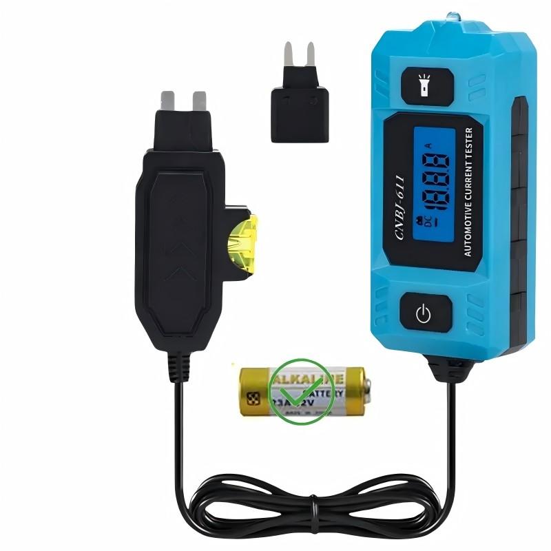 Automotive Circuit Detector (with Battery), Automotive Current Tester, Circuit Measuring Instrument, Max 48V Fuse Tester, Automotive Tester, Fault Testing Tools