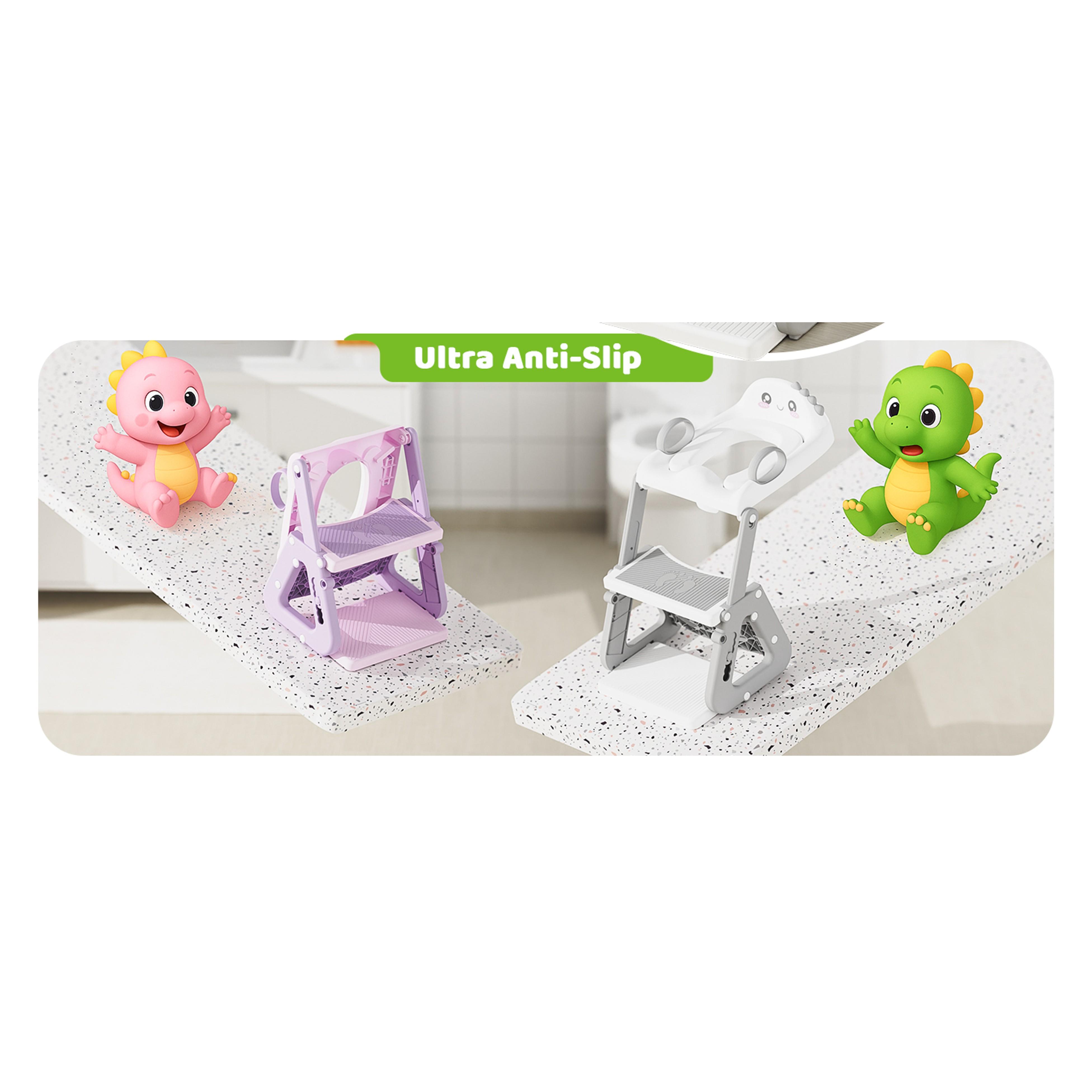 Potty Training Seat, Upgrade 2 in 1 Potty Training Toilet with Step Stool Foldable Toddler Toilet Seat for Kids Boys Girls Toddler Potty with Splash Guard Anti-Slip Pad Adjustable Ladder & Seat Height Potty Training Seat, Upgrade 2 in 1 Potty Training Toilet with Step Stool Foldable Toddler Toilet Seat for Kids Boys Girls Toddler Potty with Splash Guard Anti-Slip Pad Adjustable Ladder & Seat Height