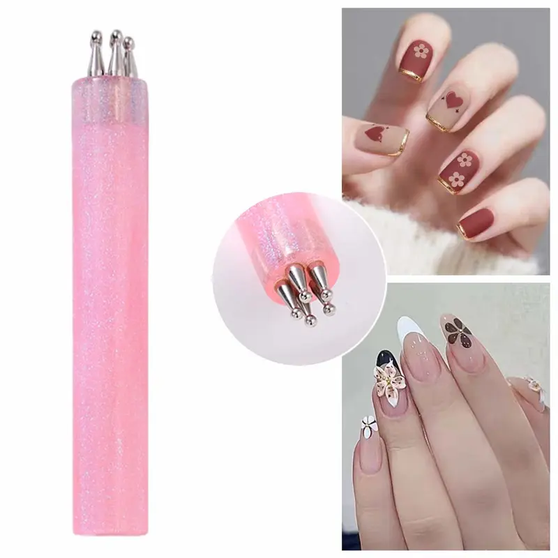Dotting Nail Art Tool, DIY Floral Painting Pen, Perfect Gift for Nail Art Beginners, Easy-To-Use Design, Manicure, Single, Nail Tech Supplies