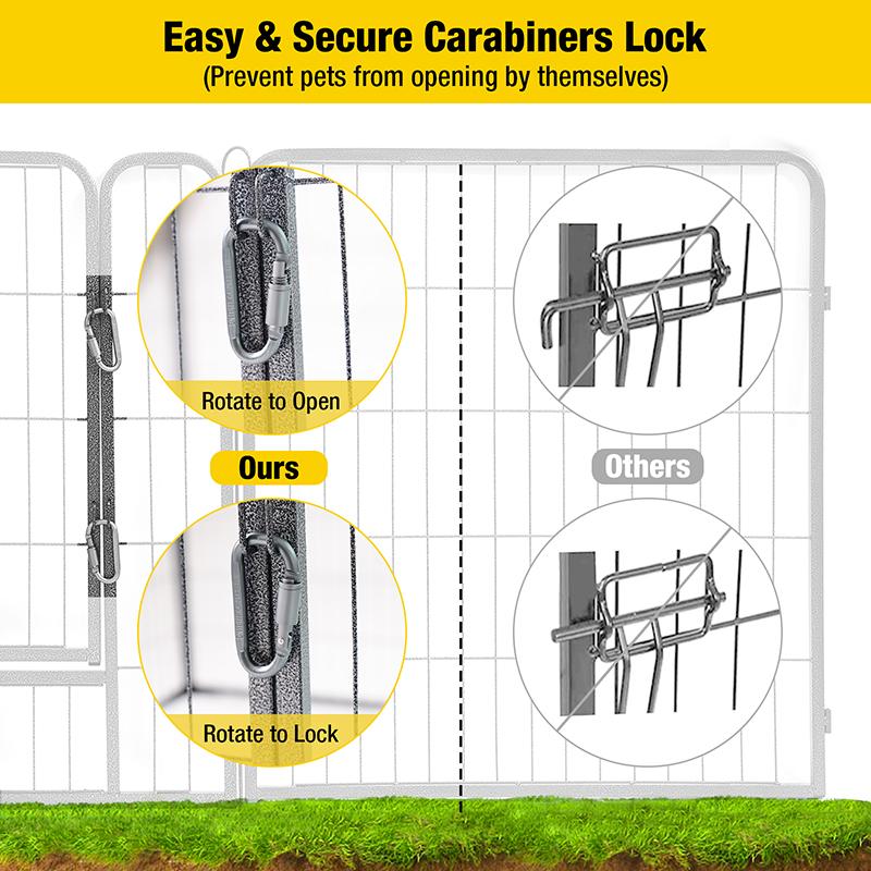 Aivituvin-AIR50 Medium Dog Exercise Pen | Outdoor&Indoor Portable Pet Puppy Playpen