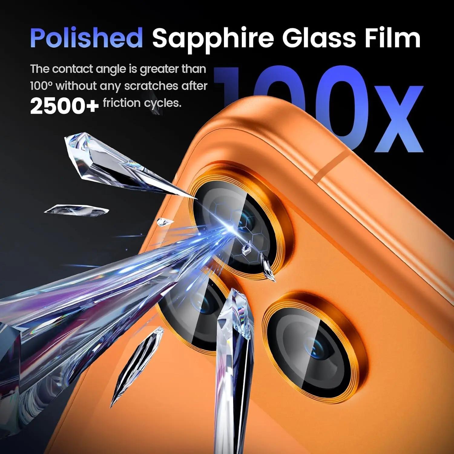 Metal Frame Camera Lens Protector for iPhone 17 Pro & Pro Max - 1-Piece Tempered Glass, Scratch-Proof Smartphone Accessory for Cellphone Devices
