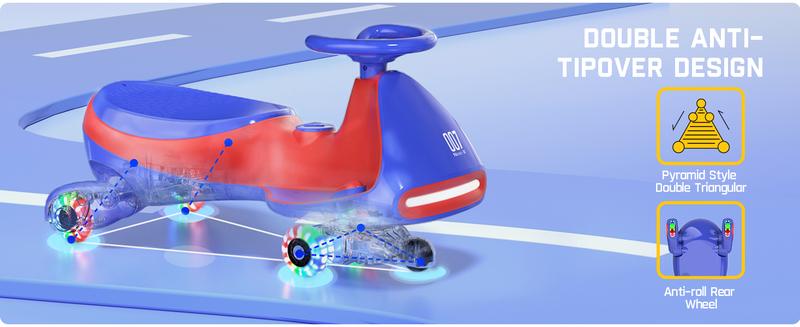 FanttikRide N7 Electric Wiggle Car with Pedal, Ride on Toy