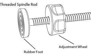 4 Pack 8MM Baby Gate Threaded Spindle Rod, Replacement Hardware Parts Kit for Pet & Dog Pressure Mounted Safety Gates - Extra Long Wall Mounting Accessories Screws Rods Adapter Bolts Black