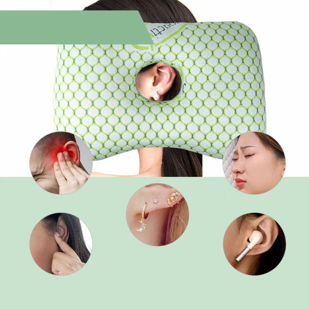 Single Hole Ear Pillow, Protective Ear Cushion for Elderly and Patients, Perforated Pillow for Adults, Beauty Salon Pillow