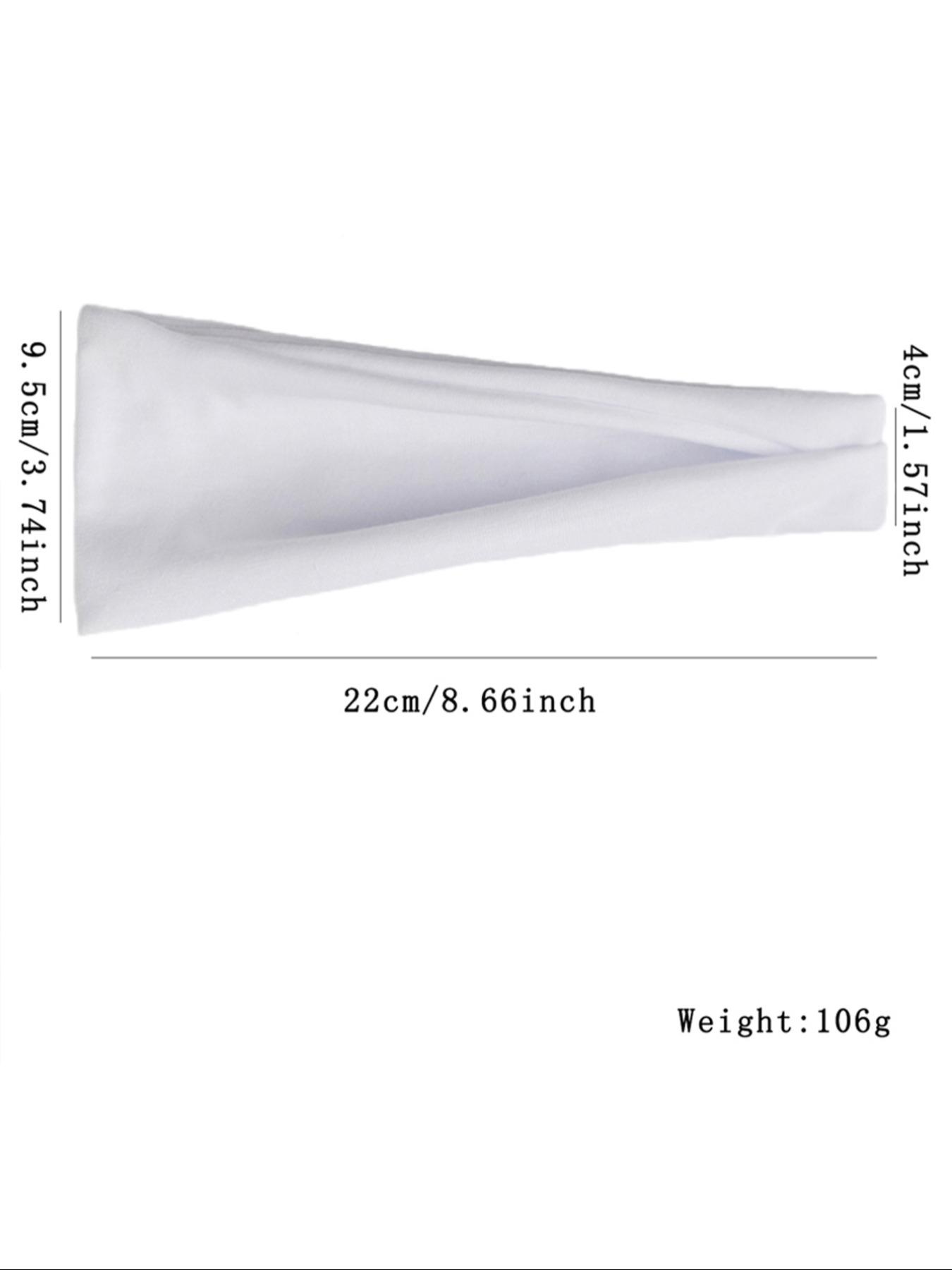 6pcs Solid Color Hair Band, Sweat Absorbing Elastic Hair Band for Men & Women, Sporty Headband for Running, Fitness, Sports Headband, Workout Headband