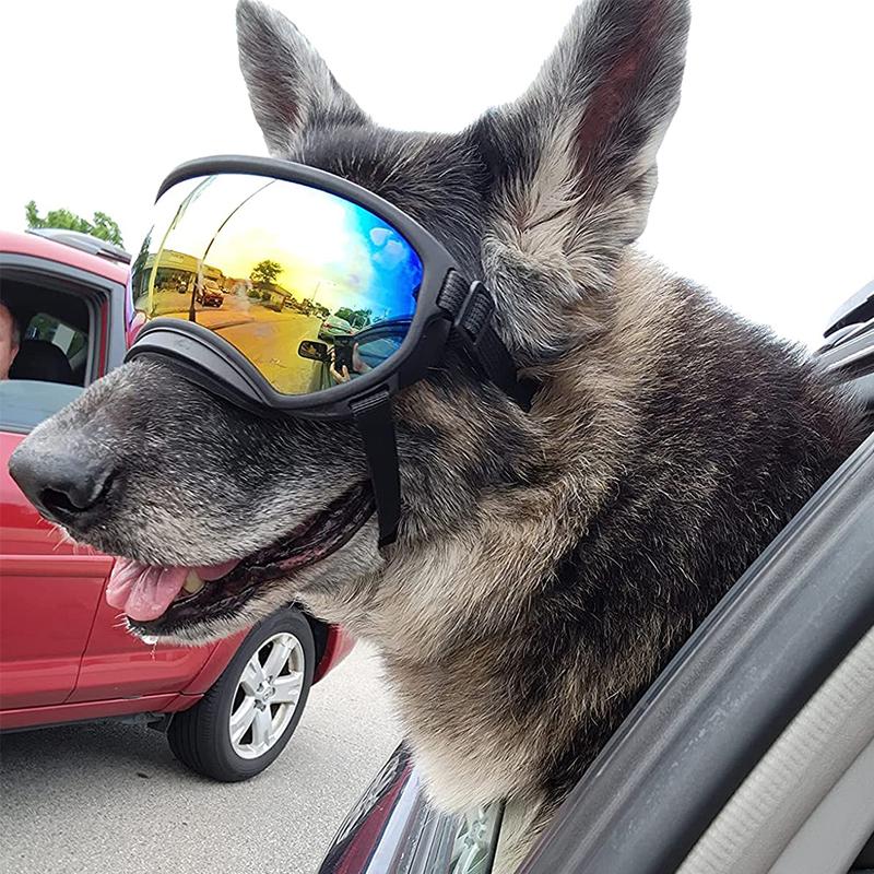Dog Goggles Sunglasses Anti-UV Sun Glasses Eyewear Protection Adjustable Windproof Sunglasses Pet Dog Supplies For Travel