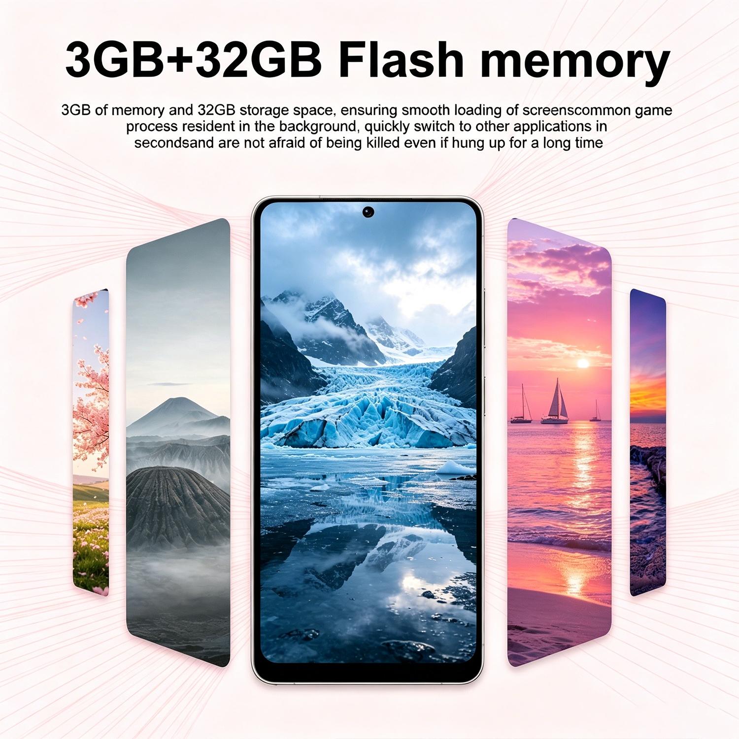 Astarry-26 Ultra Smartphone, 6.75-Inch Large Screen, Mtk6762 Processor, 3gb+32GB RAM, 4100mah Battery, 4g Network, Dual Sim, Face Unlock, Android Mobile Smartphone, Android Cell Phones