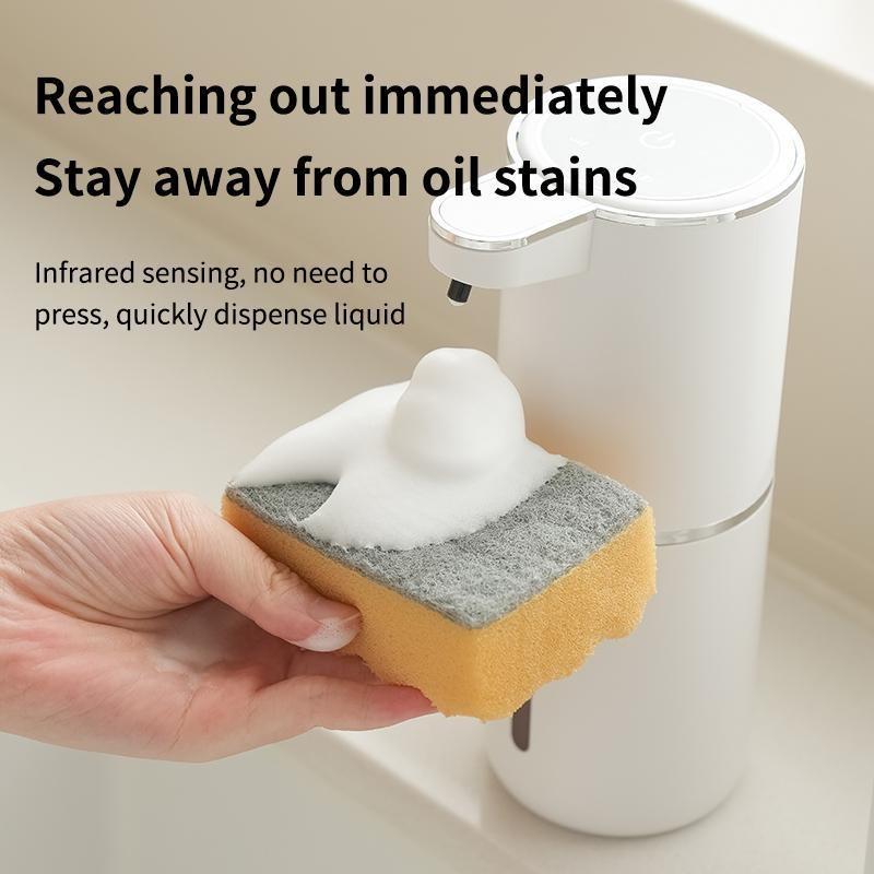 Automatic Soap Dispenser Wall-Mounted Touch-Free Infrared Foam Hand Wash Machine, USB Rechargeable, Hygienic and Convenient for Home Bathroom