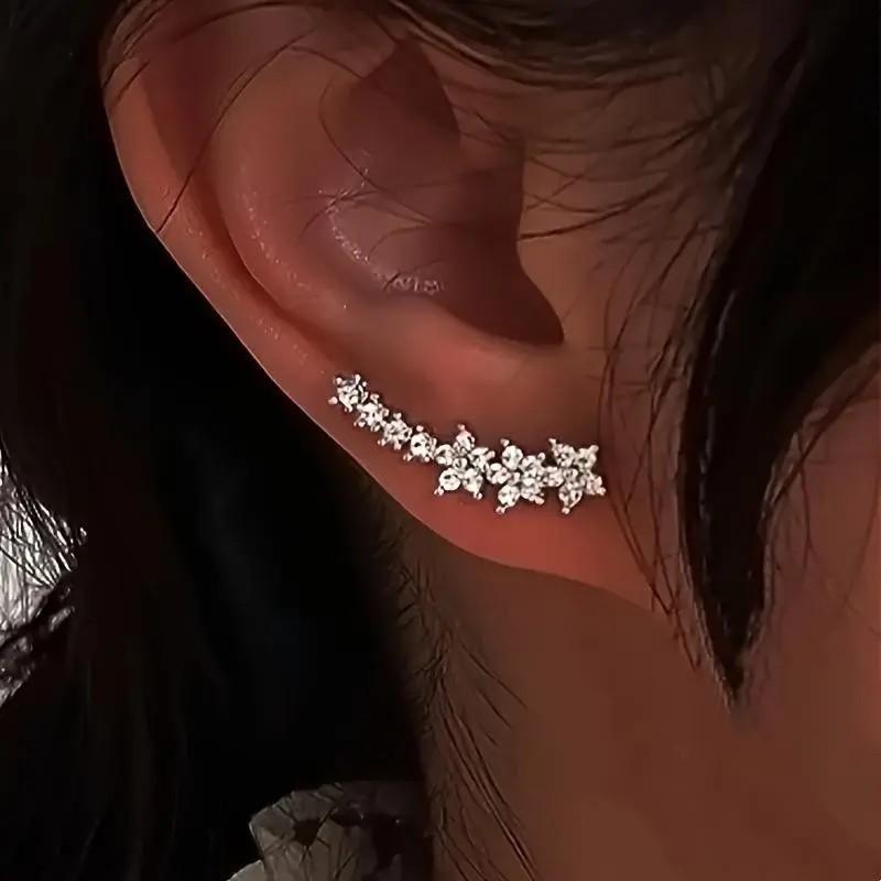 Stainless Steel Floral Earrings for Women, Elegant Border Design, Hypoallergenic Flower Studs, Valentine's Gift, Wedding & Daily Jewelry