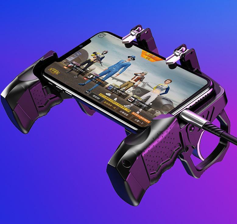 double wireless controller game machine Trigger Free Fire PUBG Controller for Cell Phone Gamepad Joystick Control Mobile Game Pad Pugb Smartphone Command