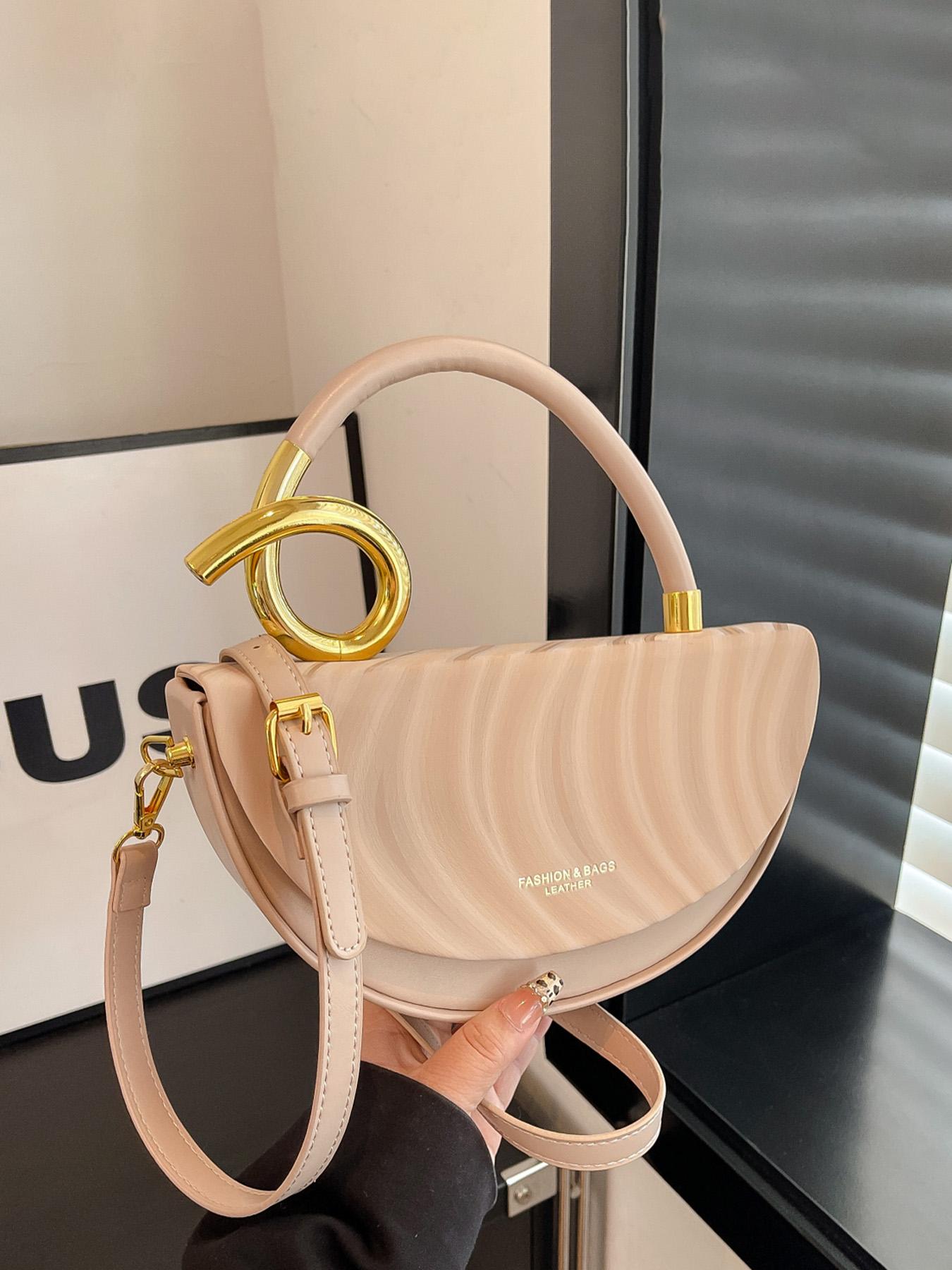 Women's Fashionable Solid Color Handbag, Elegant Bag, Casual Versatile for Daily Commuting, Party, Date, Shopping, High-end Commuter Bag