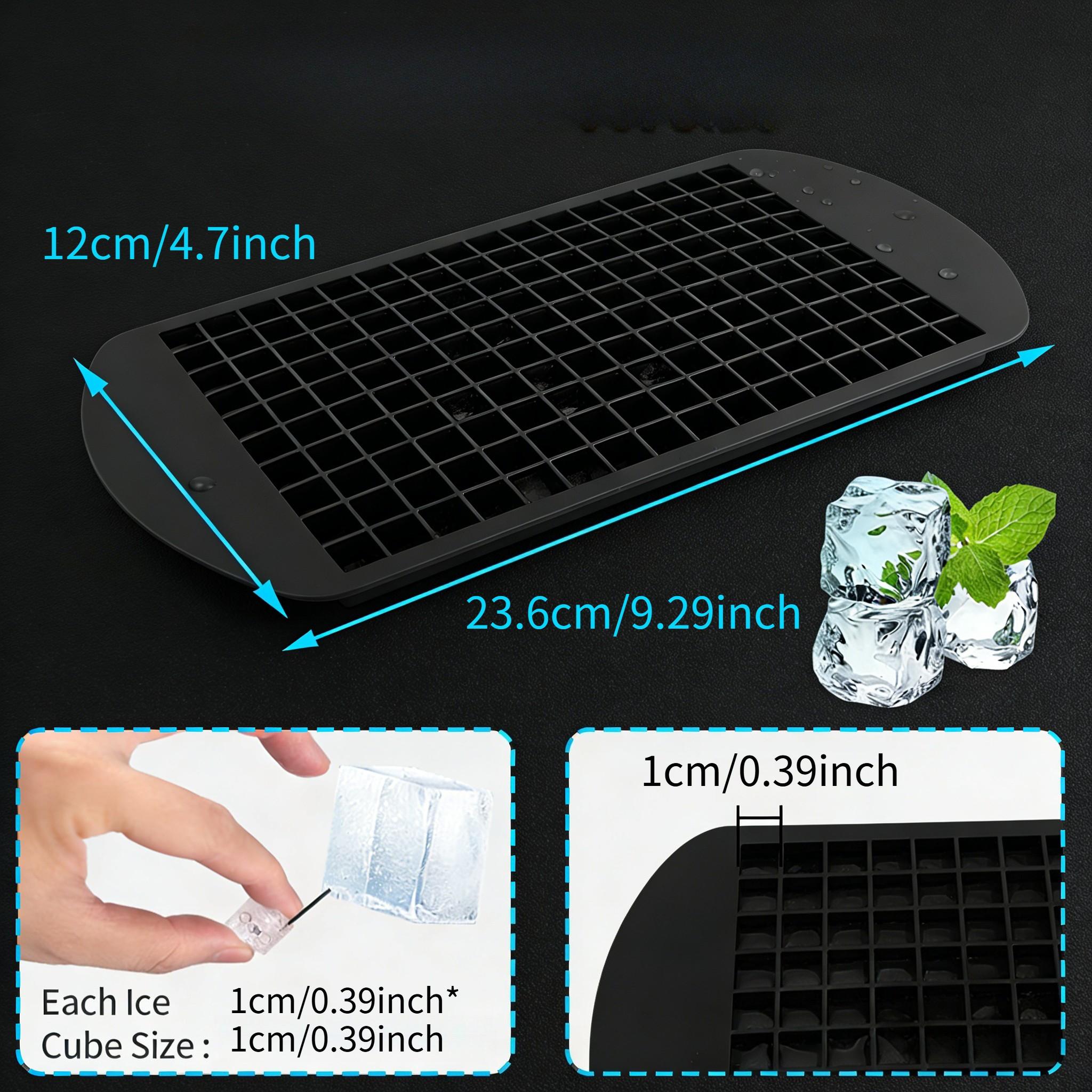 Silicone Mini Ice Cube Tray, 1pcs with 160 Ice Cube Molds, Easy Release Small Ice Cubes, Stackable Ice Tray, Kitchen Gadget, Freezer Accessory