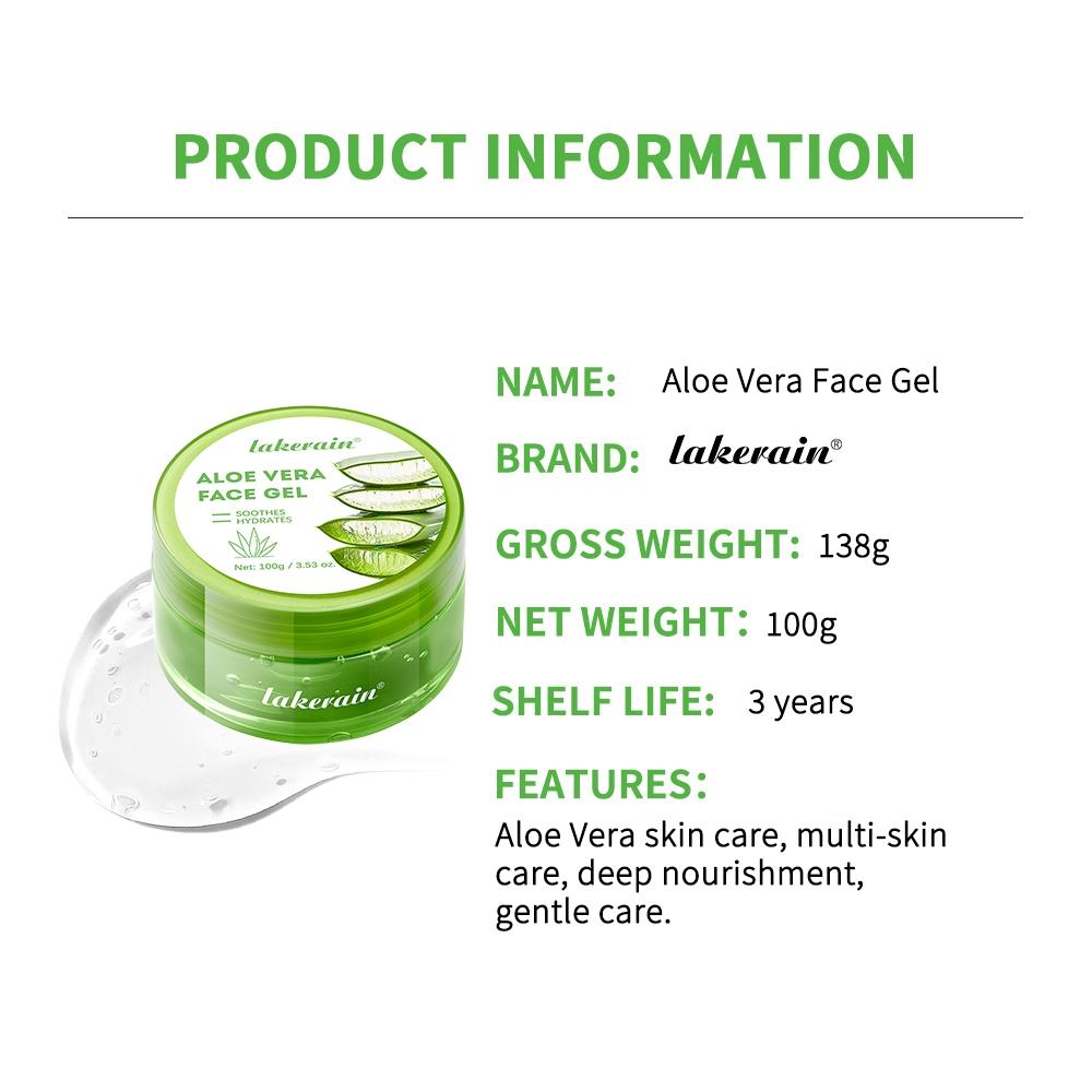 Moisturizing Aloe Hydration Gel Soothing Face Moisturizer Deep Repair Cream Lightweight, Moisture Lock with Cooling Relief for All Skin Types