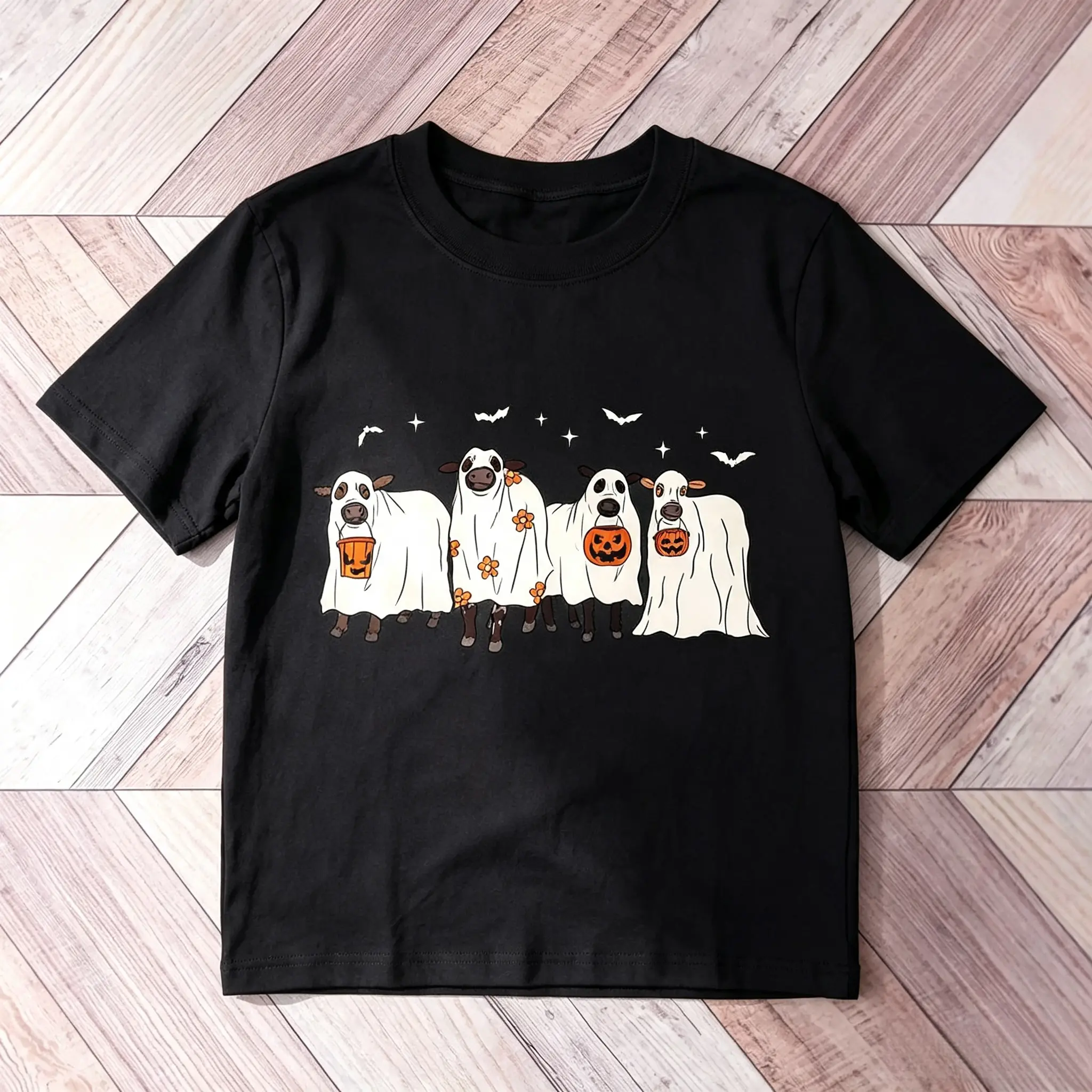 Ghost Cows shirt, Cow Halloween, Funny gift, Cow Lover Halloween Shirt, Cow Ghost, Spooky Cow , unisex