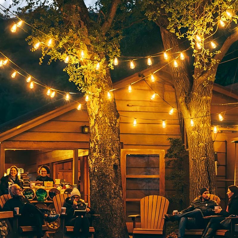 Solar Lights Outdoor String light patio deals 100FT with 32 Shatterproof, solar String Lights Outdoor Waterproof with Remote ST38 Vintage Edison Bulbs,Waterproof Hanging Lights for Outside Backyard