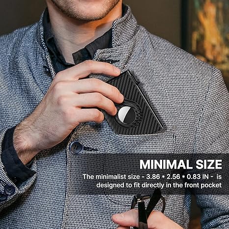 Mens Wallet Card Holder Leather Smart Wallet for Men Slim Minimalist 9-14 Card Capacity ID Window Cash Slot Ergonomic Design Secure Storage Perfect Gifts