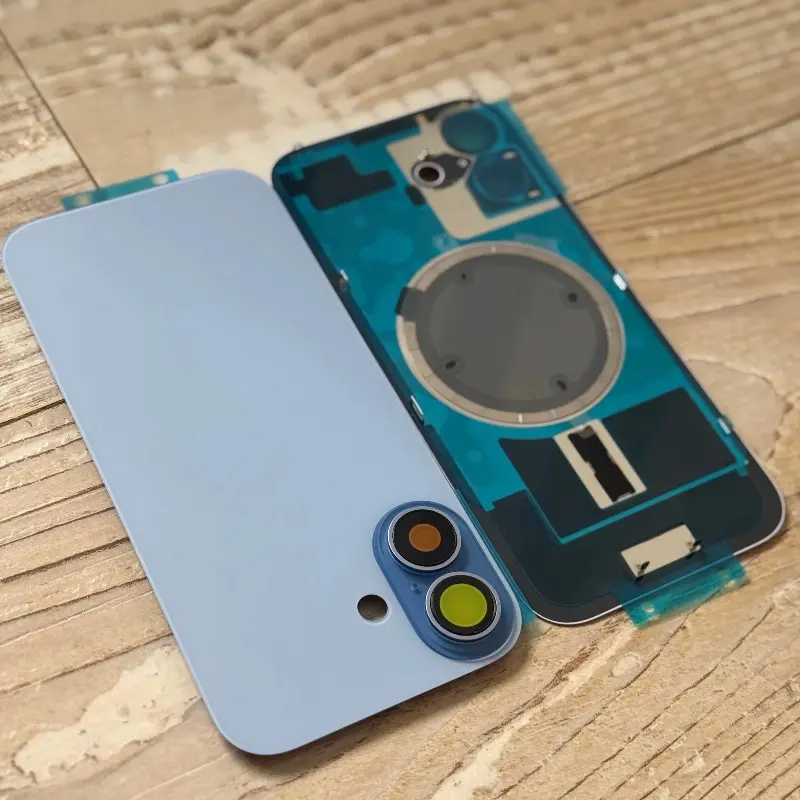 1Pcs Rear Back Glass Housing Replacement For iPhone 17, Back Door Cover With Built, Cellphone Repa Casing
