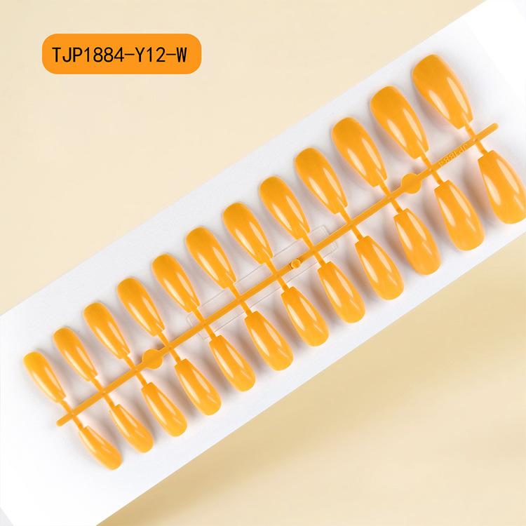 Solid color ballet nail tips wholesale, uncoated UV false nail patches, extra-long manicure press-on nails, Red Press on Nails Glossy Almond Shape Fake Nails Valentines Day Nails for Women