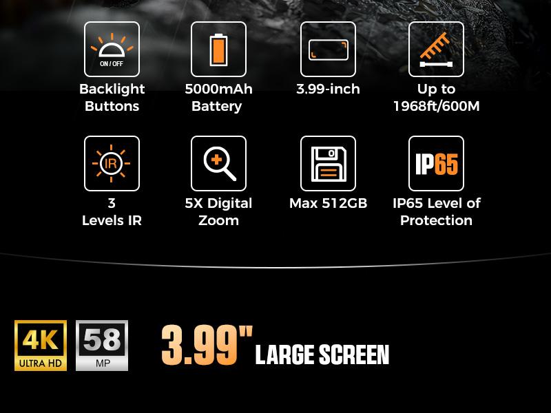 CIGMAN CNV01 4K Night Vision Goggles, Binoculars with 3.99" Large Screen, 5000mAh Battery, f/1.0 Large Aperture, Compass, 32GB Card, Flashlight, 5X Zoom,Hunting,camping,Birthday gift,gift for man,TikTokShopSpringGlowUp