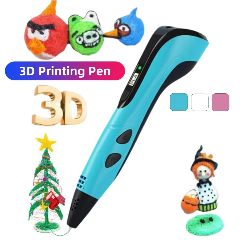 3D Printing Pen Set, 1 Set 3D Painting Pen with 10m PLA Filament, DIY Art & Painting Project, Creative Stereoscopic Graffiti Tool