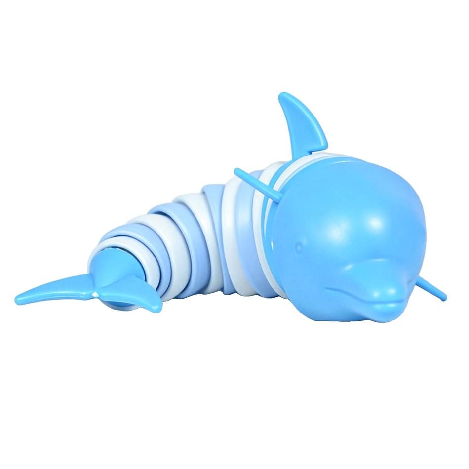 2026 New 3D Joint Shark and Dolphin Ocean Shape Stress Relief Toy, Bendable and Twistable Tail, Fun and Relaxing Plaything Great for killing time at work, relieving anxiety, and a fun gift for shark lovers.