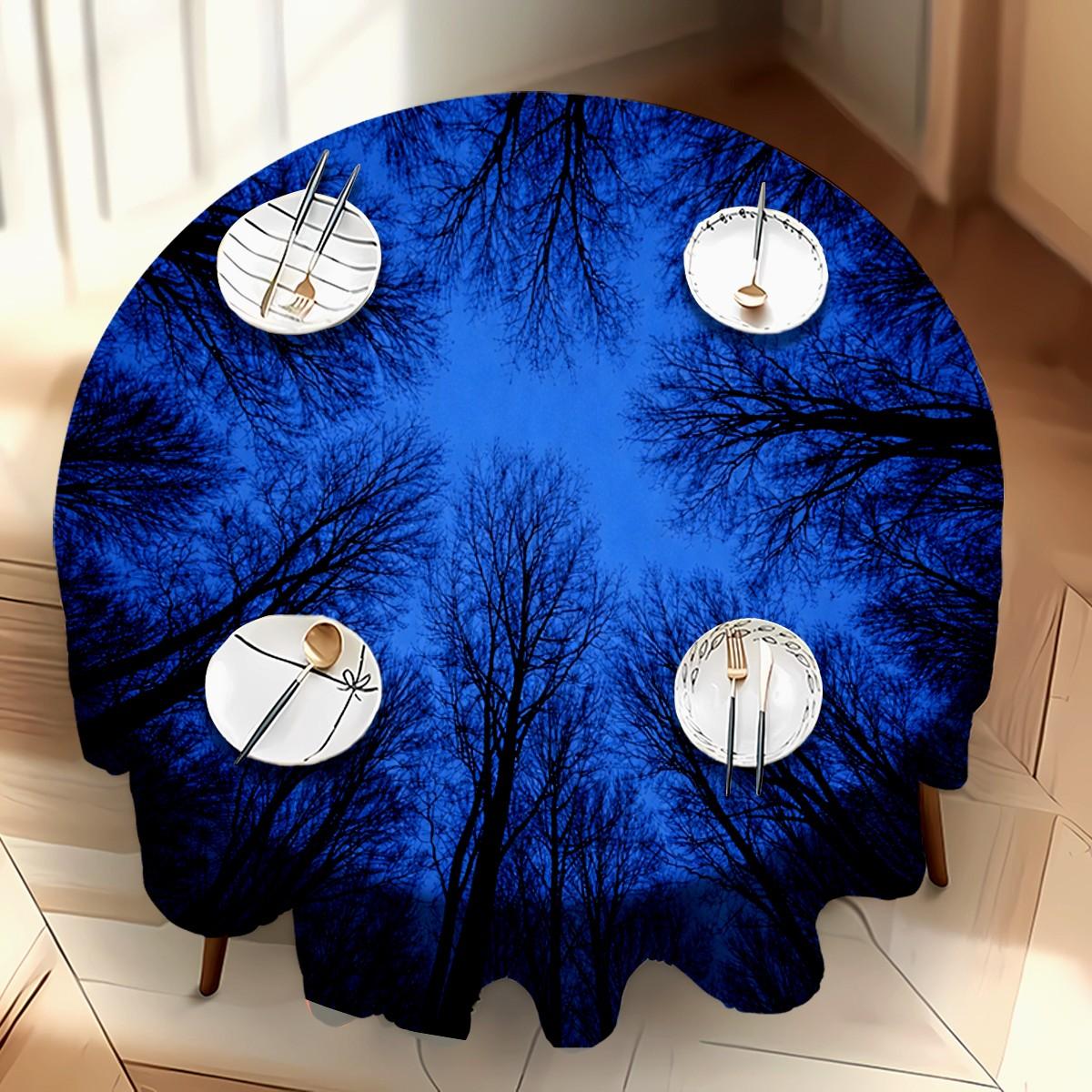 Tablecloth for Weddings and Parties, Durable Machine-Washable Fabric, Perfect for Dining and Home Decor, Easy-Clean Design