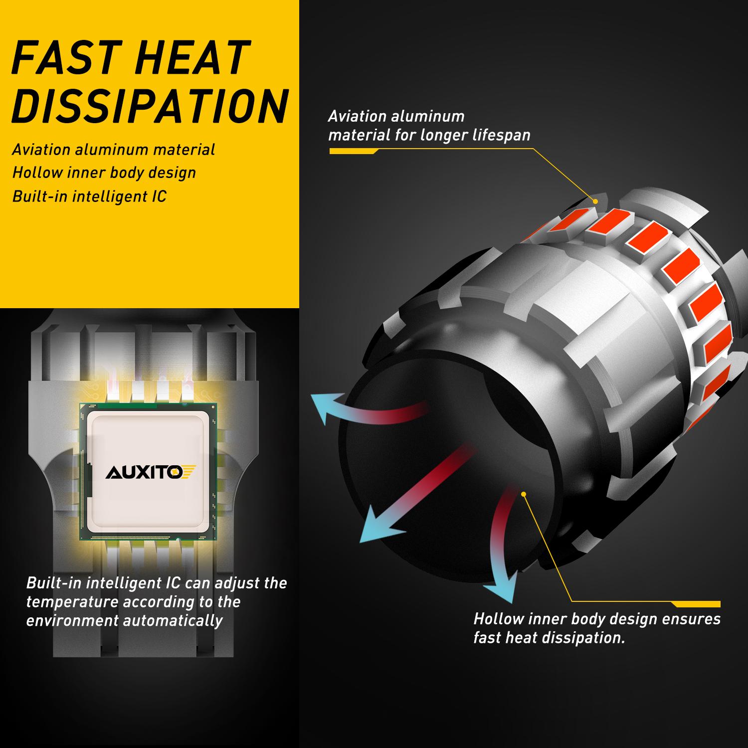 AUXITO LED Strobe Brake Lights Bulbs Red, Flashing Strobe Blinking LED Tail Light Bulbs for 7440/7443 T20 W21W 7441 7444 7443R,300% Brighter CANBUS ready plug and play LED stop blubs,T25 3156/3157 1157/2357 Tail Lights Brake Lights AUXITO LED Strobe Brake Lights Bulbs Red, Flashing Strobe Blinking LED Tail Light Bulbs for 7440/7443 T20 W21W 7441 7444 7443R,300% Brighter CANBUS ready plug and play LED stop blubs,T25 3156/3157 1157/2357 Tail Lights Brake Lights